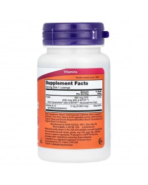 NOW Foods, метилкобаламин B-12, 120 пастилок NOW Foods, метилкобаламин B-12, 120 пастилок